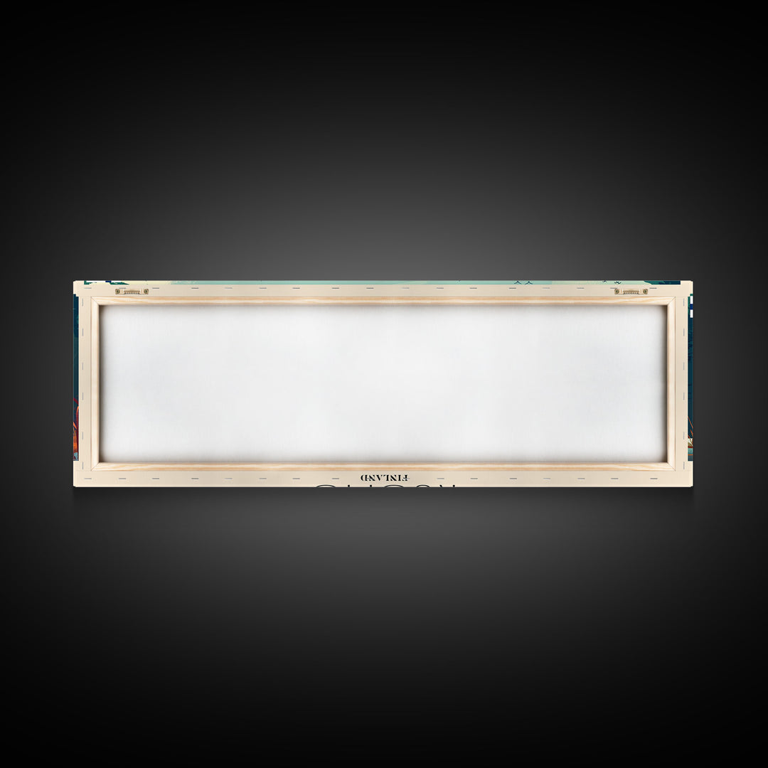 Kuopio Finland Wall Art, Panoramic Travel Poster, Panoramic Framed Canvas Print, City Wall Art, Wall Hanging Home Decor, Travel Art