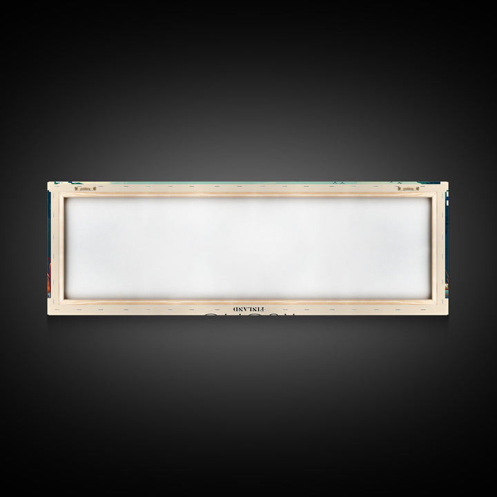 Kuopio Finland Wall Art, Panoramic Travel Poster, Panoramic Framed Canvas Print, City Wall Art, Wall Hanging Home Decor, Travel Art