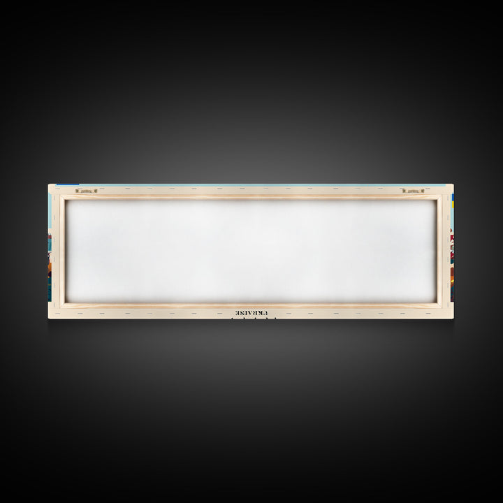 Kyiv Ukraine Wall Art, Panoramic Travel Poster, Panoramic Framed Canvas Print, City Wall Art, Wall Hanging Home Decor, Travel Art