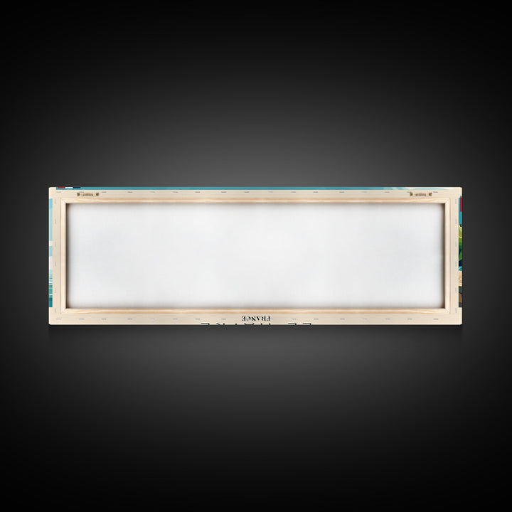 Le Havre France Panoramic Travel Poster, Framed Canvas Print or Metal Wall Art, Travel Art, Home Decor, Panoramic Painting, Midcentury Art