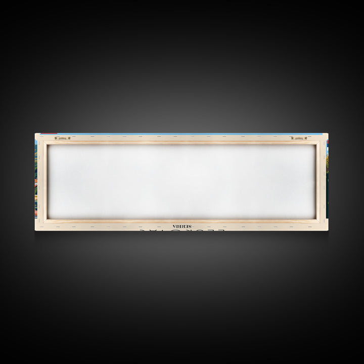 Leskovac Serbia Wall Art, Panoramic Travel Poster, Panoramic Framed Canvas Print, City Wall Art, Wall Hanging Home Decor, Travel Art