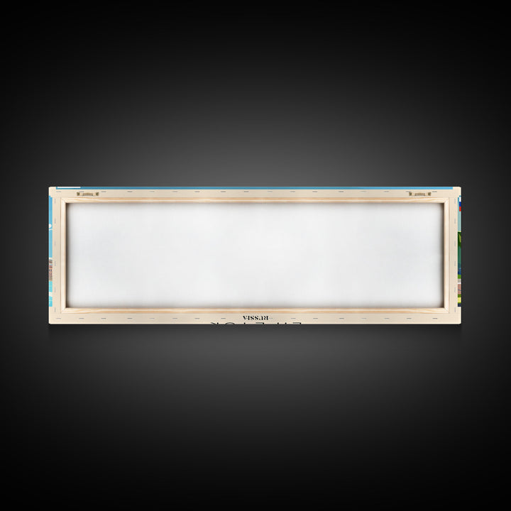 Lipetsk Russia Wall Art, Panoramic Travel Poster, Panoramic Framed Canvas Print, City Wall Art, Wall Hanging Home Decor, Travel Art