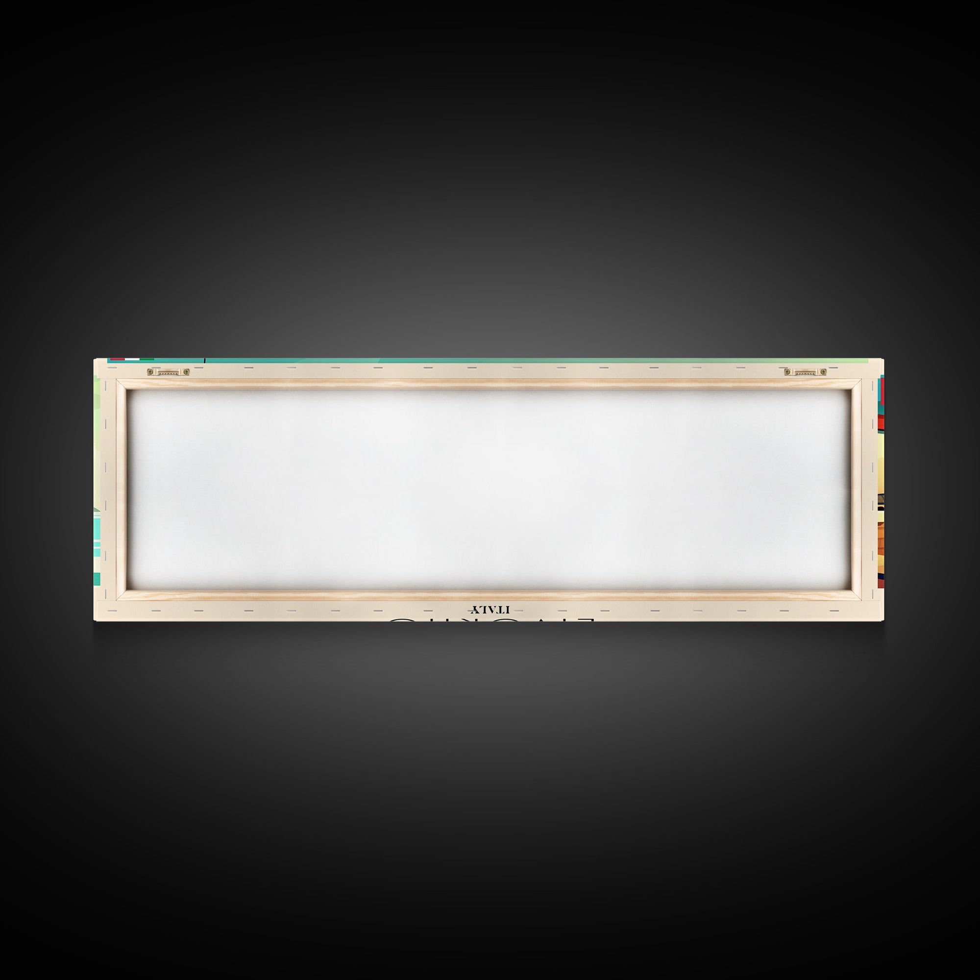 Livorno Italy Panoramic Travel Poster, Framed Canvas Print or Metal Wall Art, Travel Art, Home Decor, Panoramic Painting, Midcentury Art