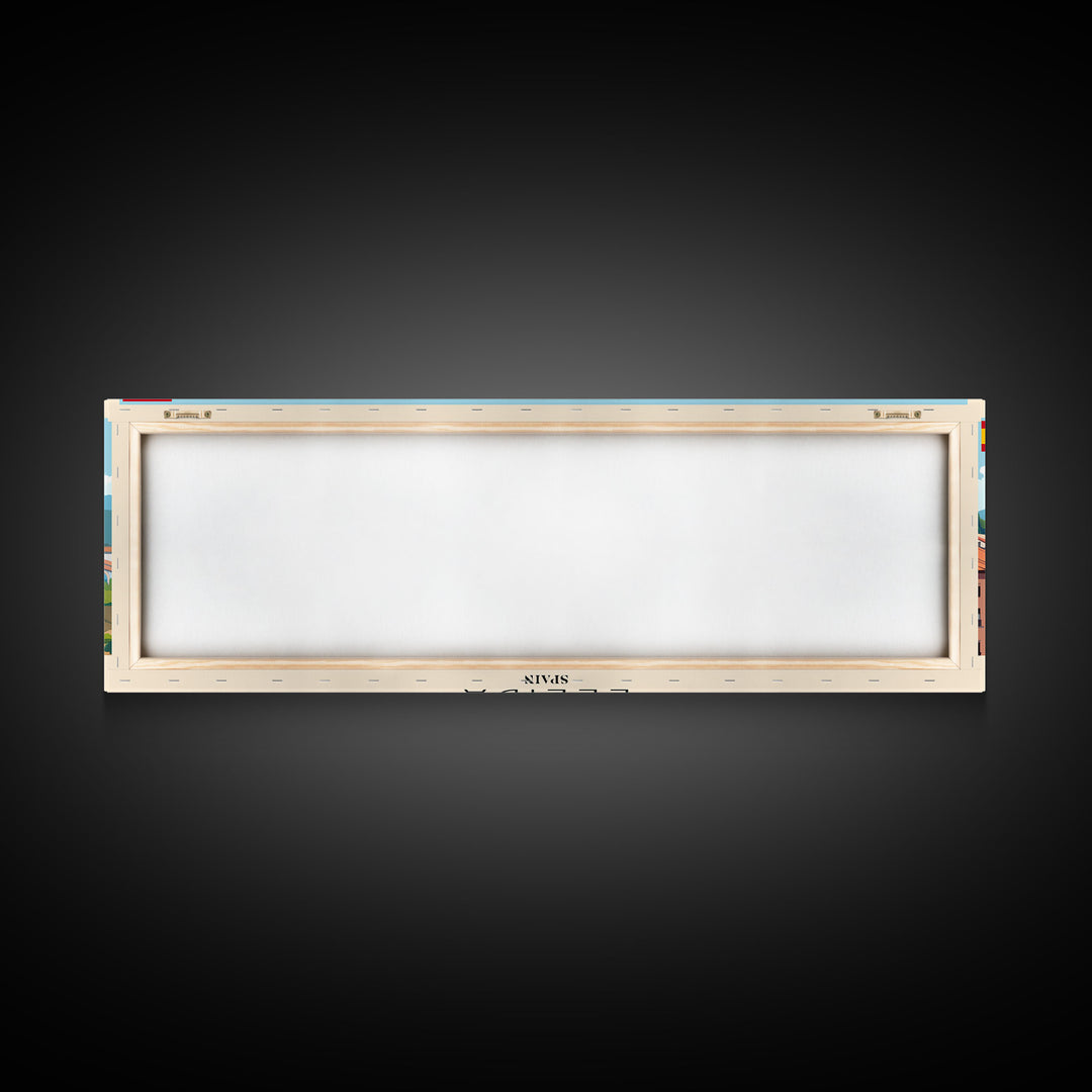 Lleida Spain Travel Print Wall Art, Panoramic City Art, Travel Art, Wall Decor, Vacation Gift, Framed Canvas Print Or Metal Art