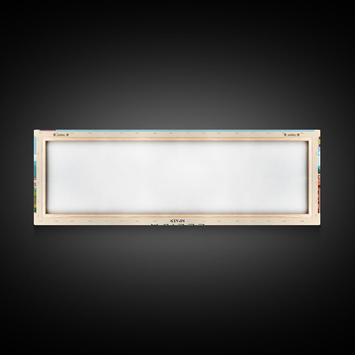 Lleida Spain Travel Print Wall Art, Panoramic City Art, Travel Art, Wall Decor, Vacation Gift, Framed Canvas Print Or Metal Art