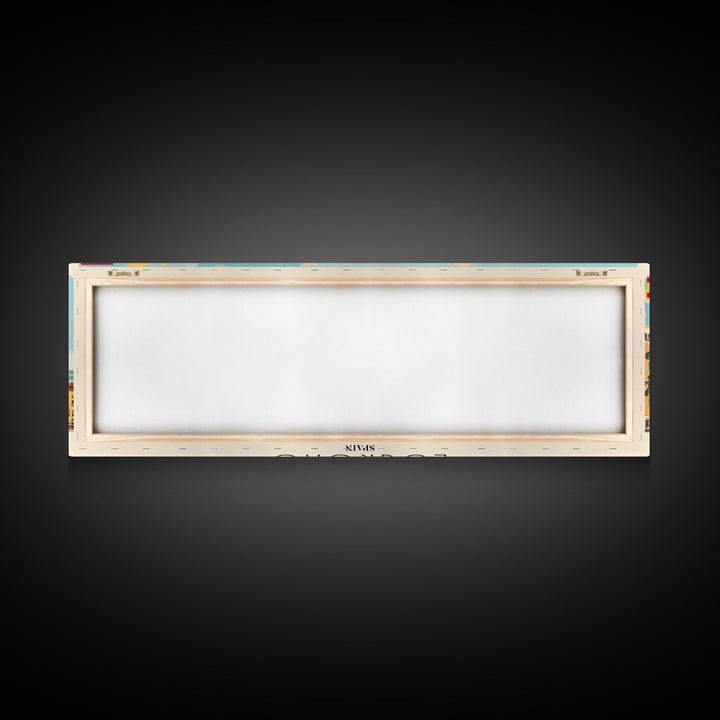 Logrońo Spain Travel Art, City Art, Framed Canvas Print or Metal Wall Art, Europe Travel Poster, Panoramic Wall Art, Extra Wide Wall Art