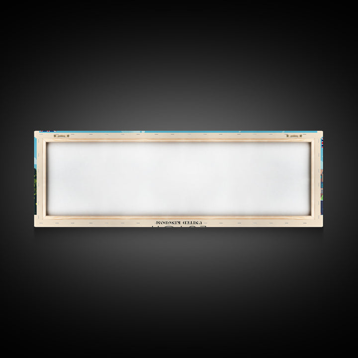 Luton United Kingdom Travel Art, City Art, Framed Canvas Print or Metal Wall Art, Europe Travel Poster, Panoramic Wall Art, Extra Wide Wall Art