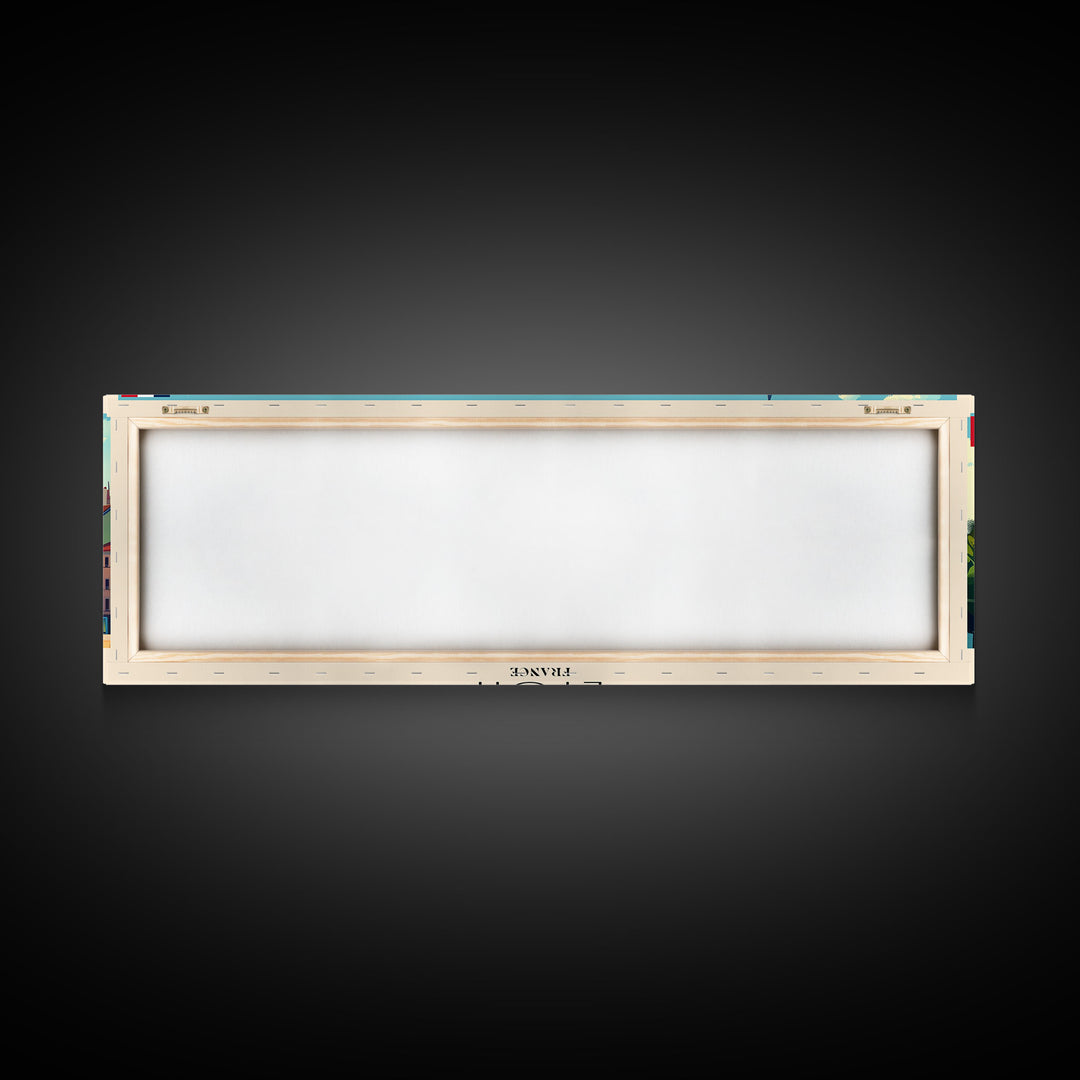 Lyon France Travel Print Wall Art, Panoramic City Art, Travel Art, Wall Decor, Vacation Gift, Framed Canvas Print Or Metal Art