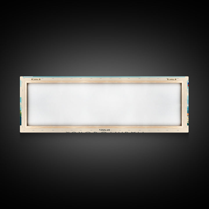 Magnitogorsk Russia Travel Print Wall Art, Panoramic City Art, Travel Art, Wall Decor, Vacation Gift, Framed Canvas Print Or Metal Art