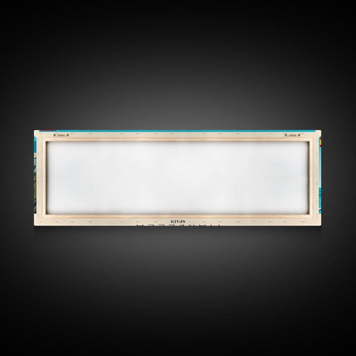 Marbella Spain Travel Art, City Art, Framed Canvas Print or Metal Wall Art, Europe Travel Poster, Panoramic Wall Art, Extra Wide Wall Art