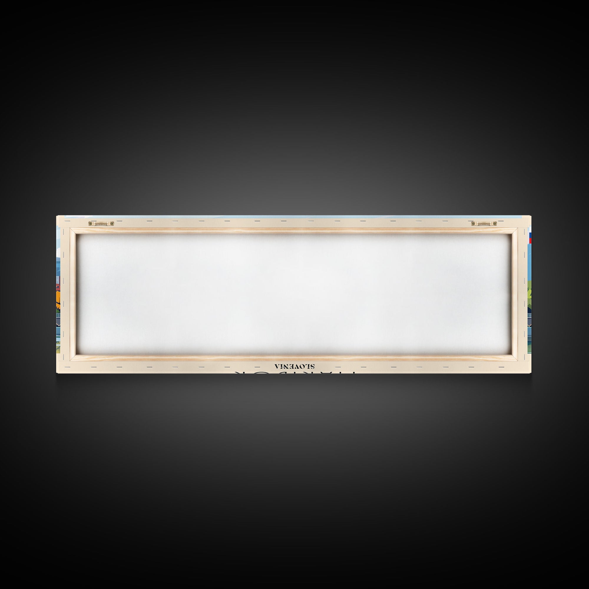 Maribor Slovenia Panoramic Travel Poster, Framed Canvas Print or Metal Wall Art, Travel Art, Home Decor, Panoramic Painting, Midcentury Art