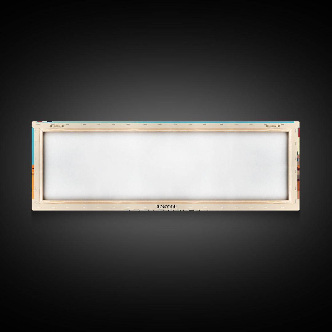 Marseille France Travel Print Wall Art, Panoramic City Art, Travel Art, Wall Decor, Vacation Gift, Framed Canvas Print Or Metal Art