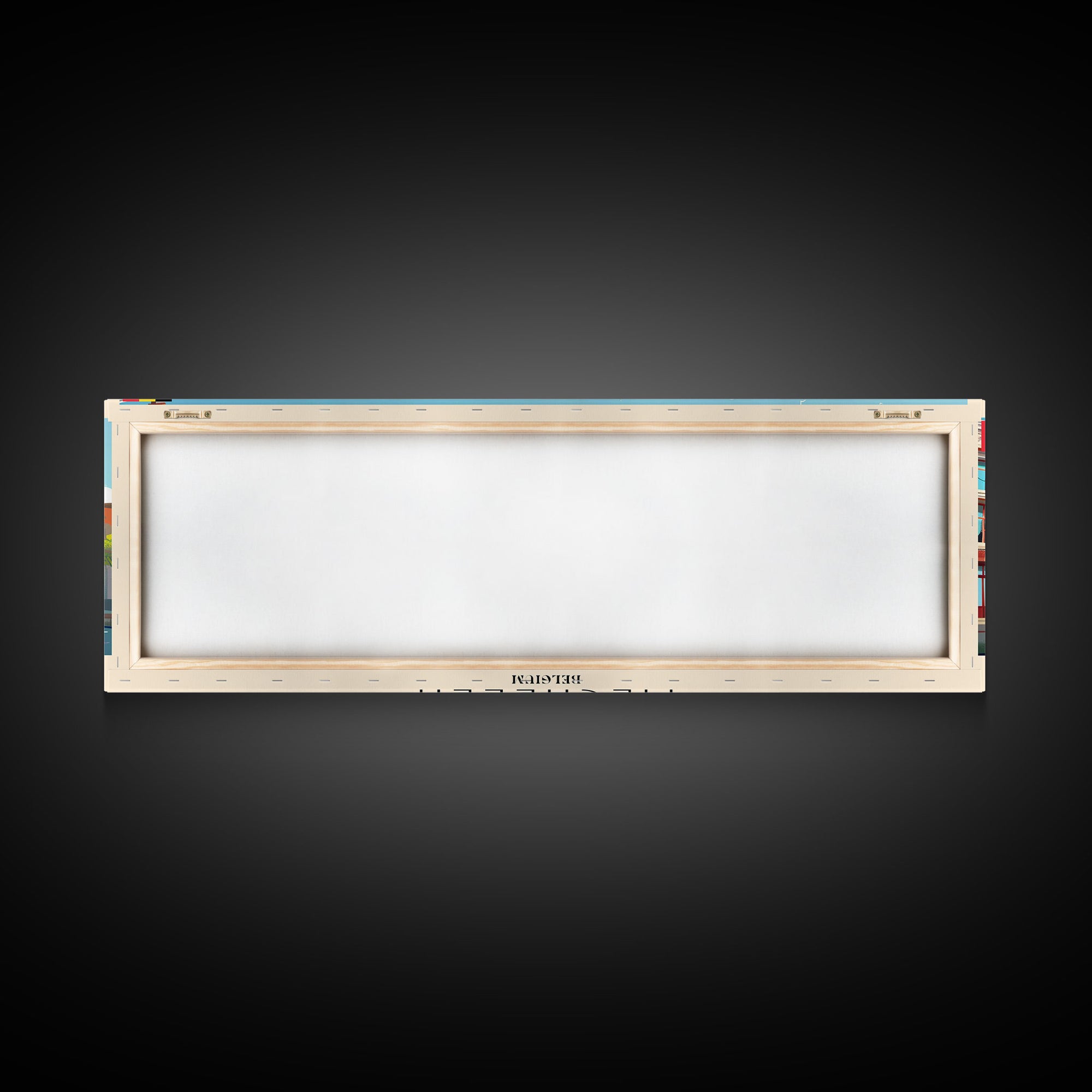 Mechelen Belgium Panoramic Travel Poster, Framed Canvas Print or Metal Wall Art, Travel Art, Home Decor, Panoramic Painting, Midcentury Art