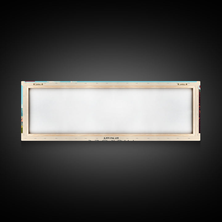 Miskolc Hungary Wall Art, Panoramic Travel Poster, Panoramic Framed Canvas Print, City Wall Art, Wall Hanging Home Decor, Travel Art