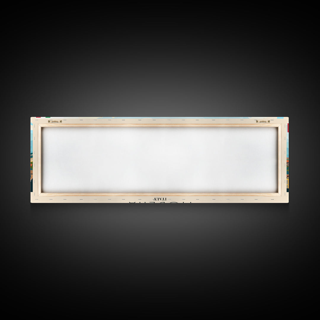 Modena Italy Travel Print Wall Art, Panoramic City Art, Travel Art, Wall Decor, Vacation Gift, Framed Canvas Print Or Metal Art