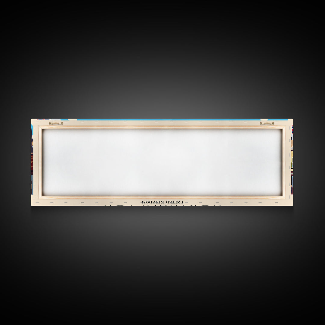 Northampton United Kingdom Travel Art, City Art, Framed Canvas Print or Metal Wall Art, Europe Travel Poster, Panoramic Wall Art, Extra Wide Wall Art