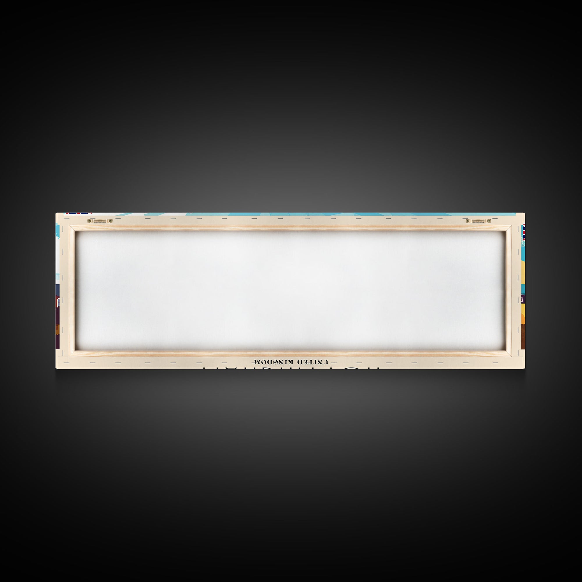 Nottingham United Kingdom Wall Art, Panoramic Travel Poster, Panoramic Framed Canvas Print, City Wall Art, Wall Hanging Home Decor, Travel Art