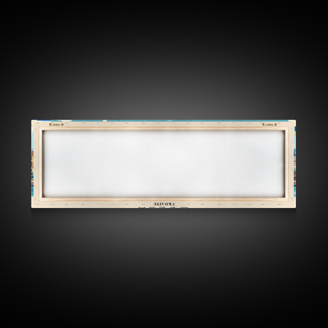 Odesa Ukraine Travel Print Wall Art, Panoramic City Art, Travel Art, Wall Decor, Vacation Gift, Framed Canvas Print Or Metal Art