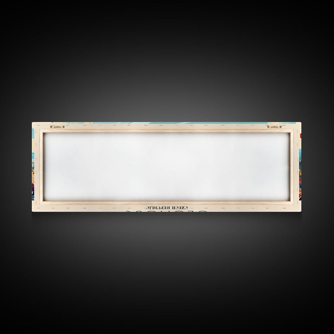 Olomouc Czech Republic Travel Art, City Art, Framed Canvas Print or Metal Wall Art, Europe Travel Poster, Panoramic Wall Art, Extra Wide Wall Art