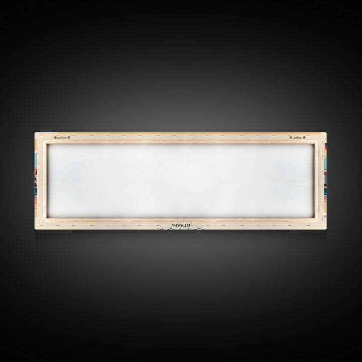 Omsk Russia Wall Art, Panoramic Travel Poster, Panoramic Framed Canvas Print, City Wall Art, Wall Hanging Home Decor, Travel Art