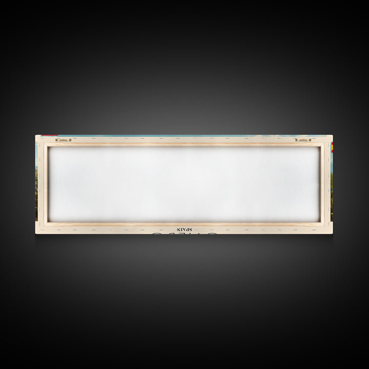 Oviedo Spain Travel Art, City Art, Framed Canvas Print or Metal Wall Art, Europe Travel Poster, Panoramic Wall Art, Extra Wide Wall Art