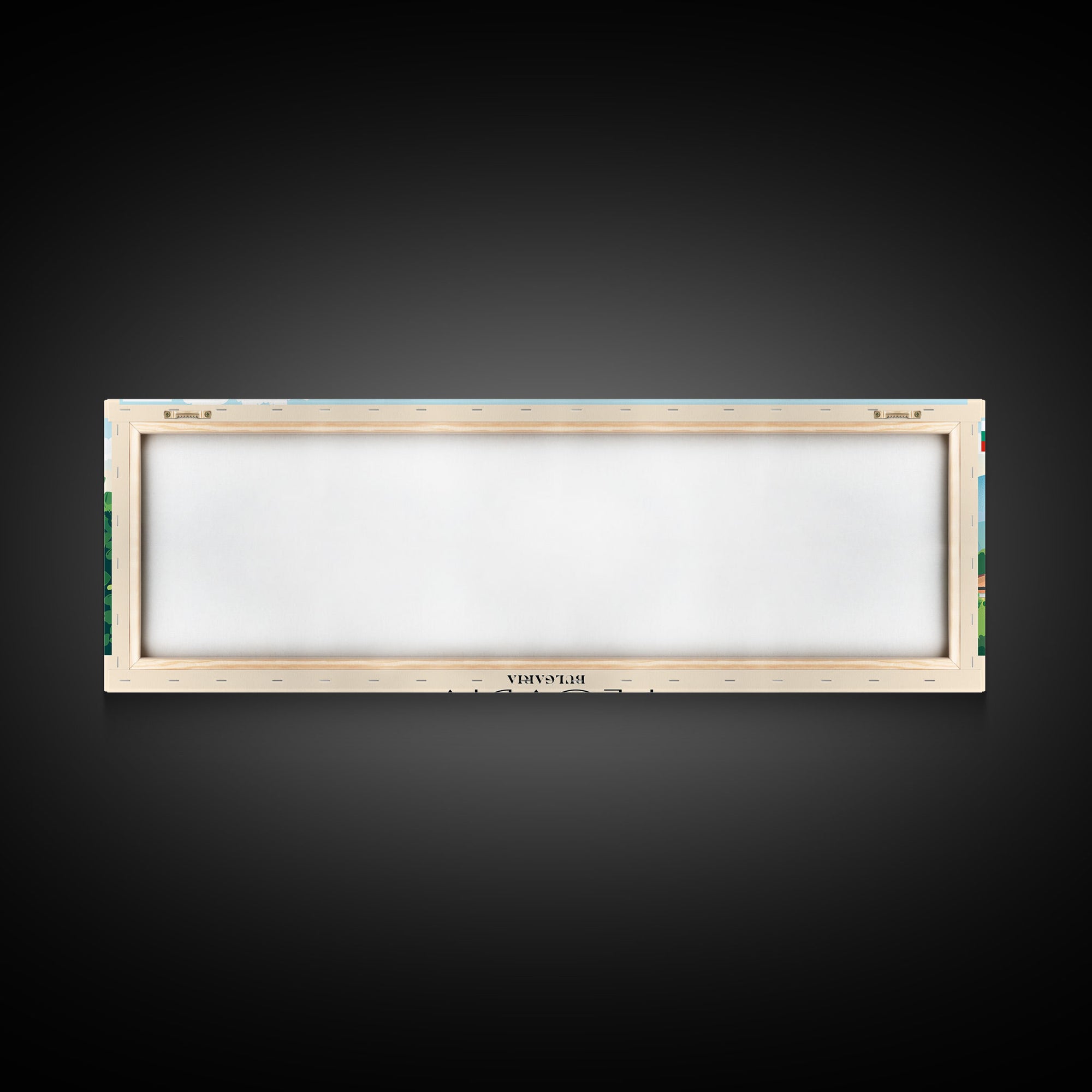 Plovdiv Bulgaria Travel Art, City Art, Framed Canvas Print or Metal Wall Art, Europe Travel Poster, Panoramic Wall Art, Extra Wide Wall Art