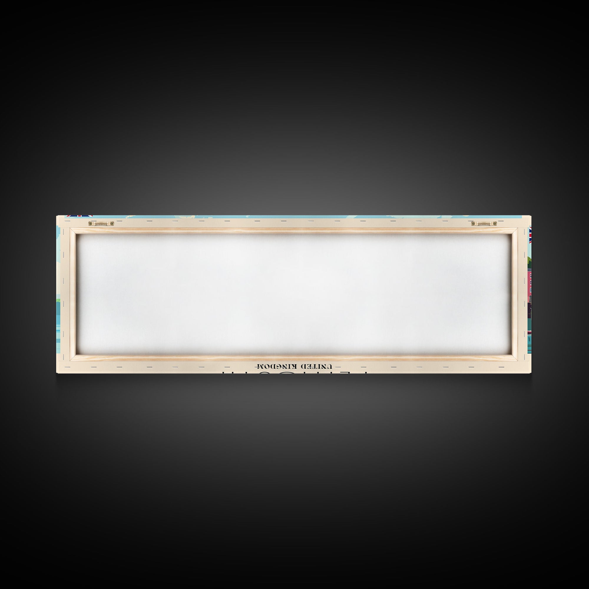 Plymouth United Kingdom Panoramic Travel Poster, Framed Canvas Print or Metal Wall Art, Travel Art, Home Decor, Panoramic Painting, Midcentury Art