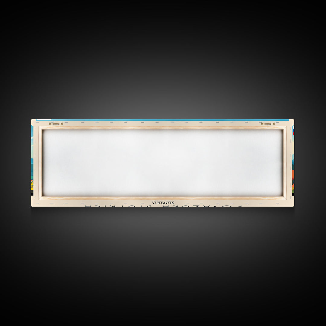 Povazska Bystrica Slovakia Travel Print Wall Art, Panoramic City Art, Travel Art, Wall Decor, Vacation Gift, Framed Canvas Print Or Metal Art