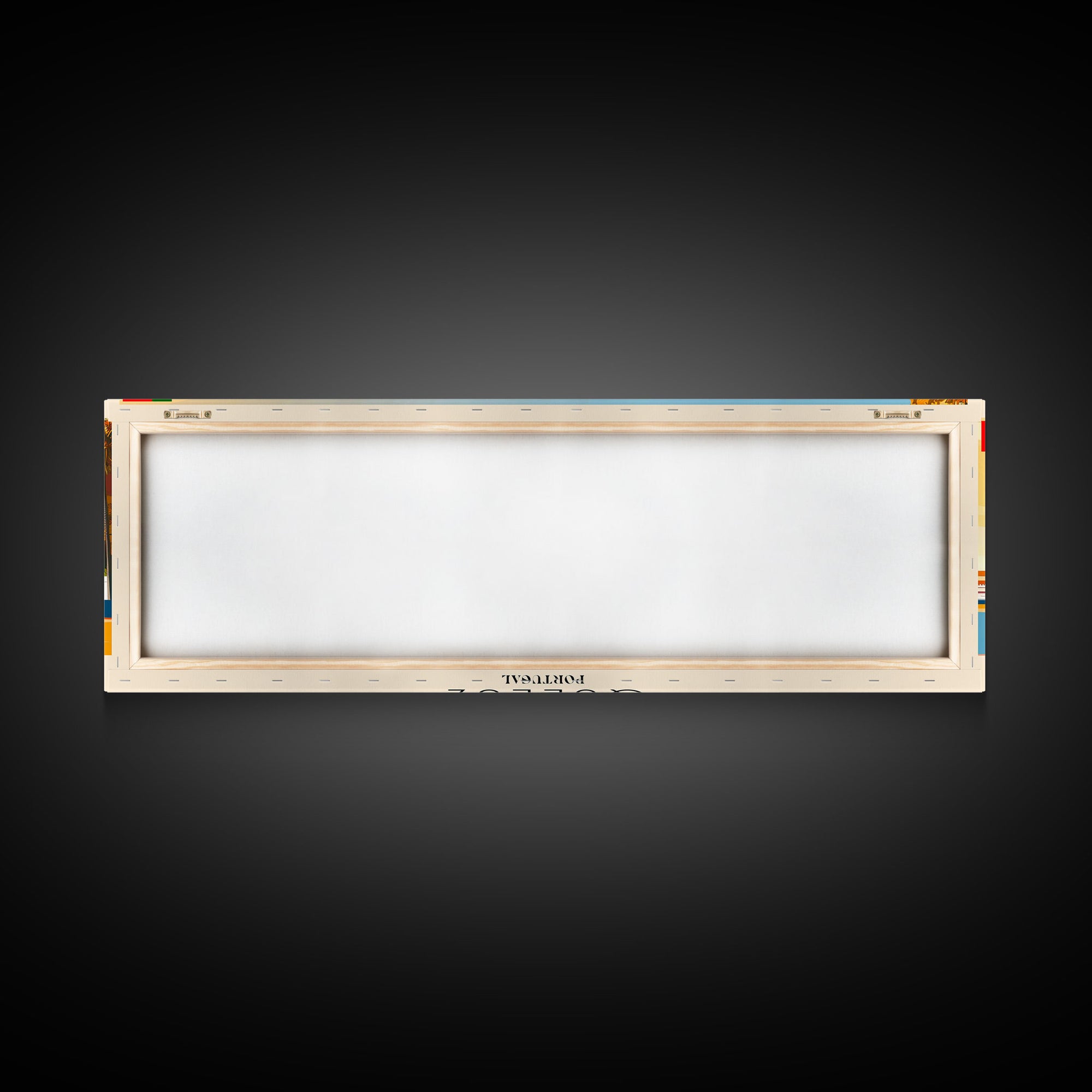 Queluz Portugal Wall Art, Panoramic Travel Poster, Panoramic Framed Canvas Print, City Wall Art, Wall Hanging Home Decor, Travel Art