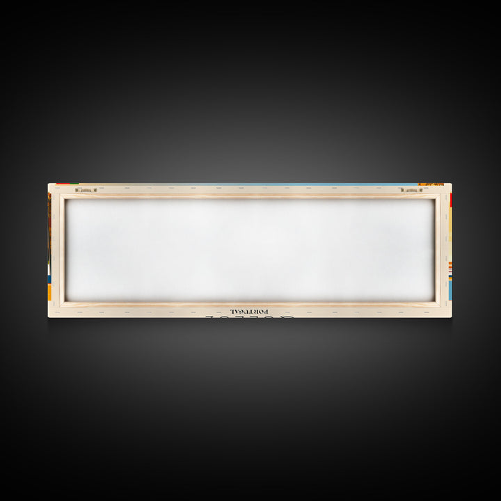 Queluz Portugal Wall Art, Panoramic Travel Poster, Panoramic Framed Canvas Print, City Wall Art, Wall Hanging Home Decor, Travel Art