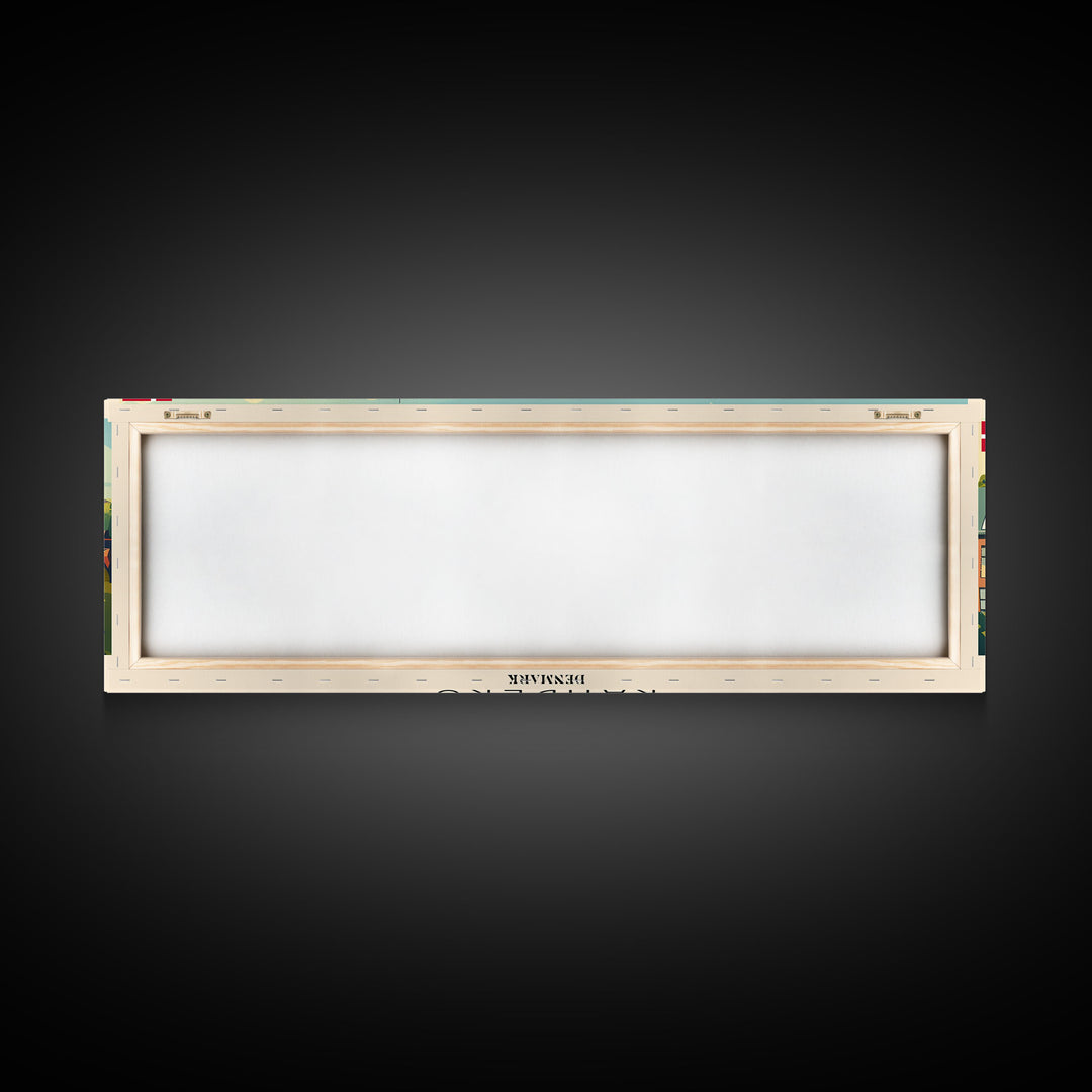 Randers Denmark Travel Art, City Art, Framed Canvas Print or Metal Wall Art, Europe Travel Poster, Panoramic Wall Art, Extra Wide Wall Art