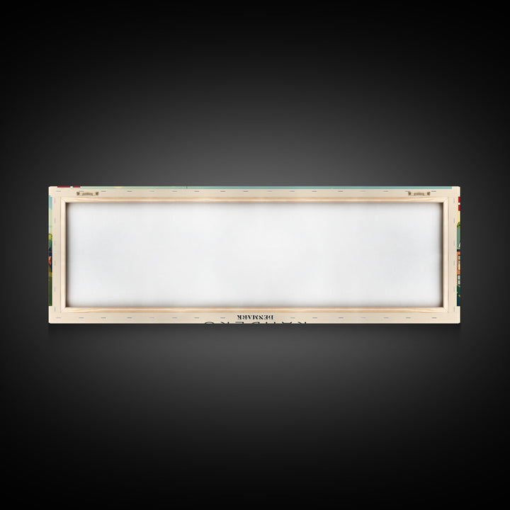 Randers Denmark Travel Art, City Art, Framed Canvas Print or Metal Wall Art, Europe Travel Poster, Panoramic Wall Art, Extra Wide Wall Art