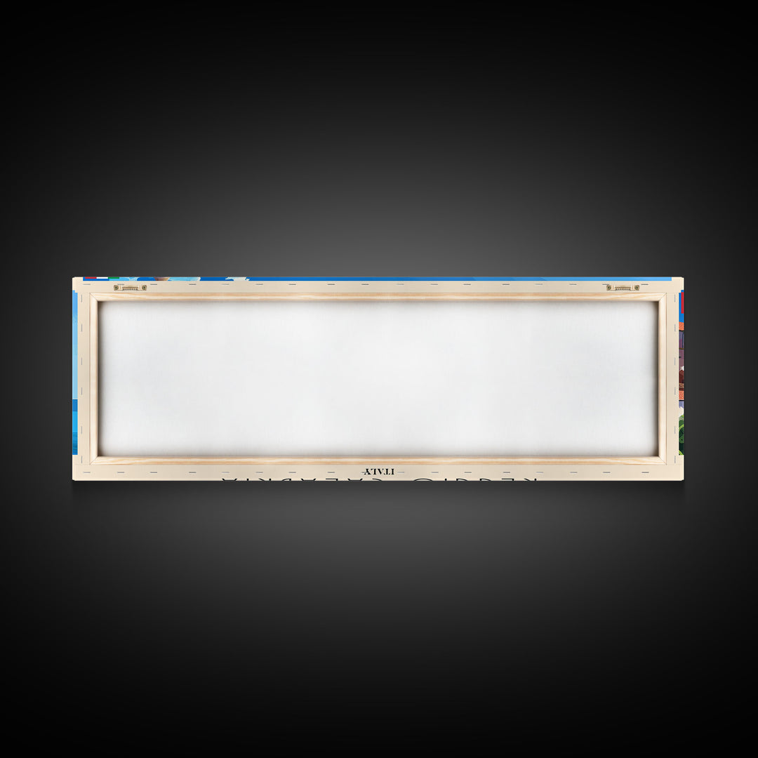 Reggio Calabria Wall Art, Panoramic Travel Poster, Panoramic Framed Canvas Print, City Wall Art, Wall Hanging Home Decor, Travel Art