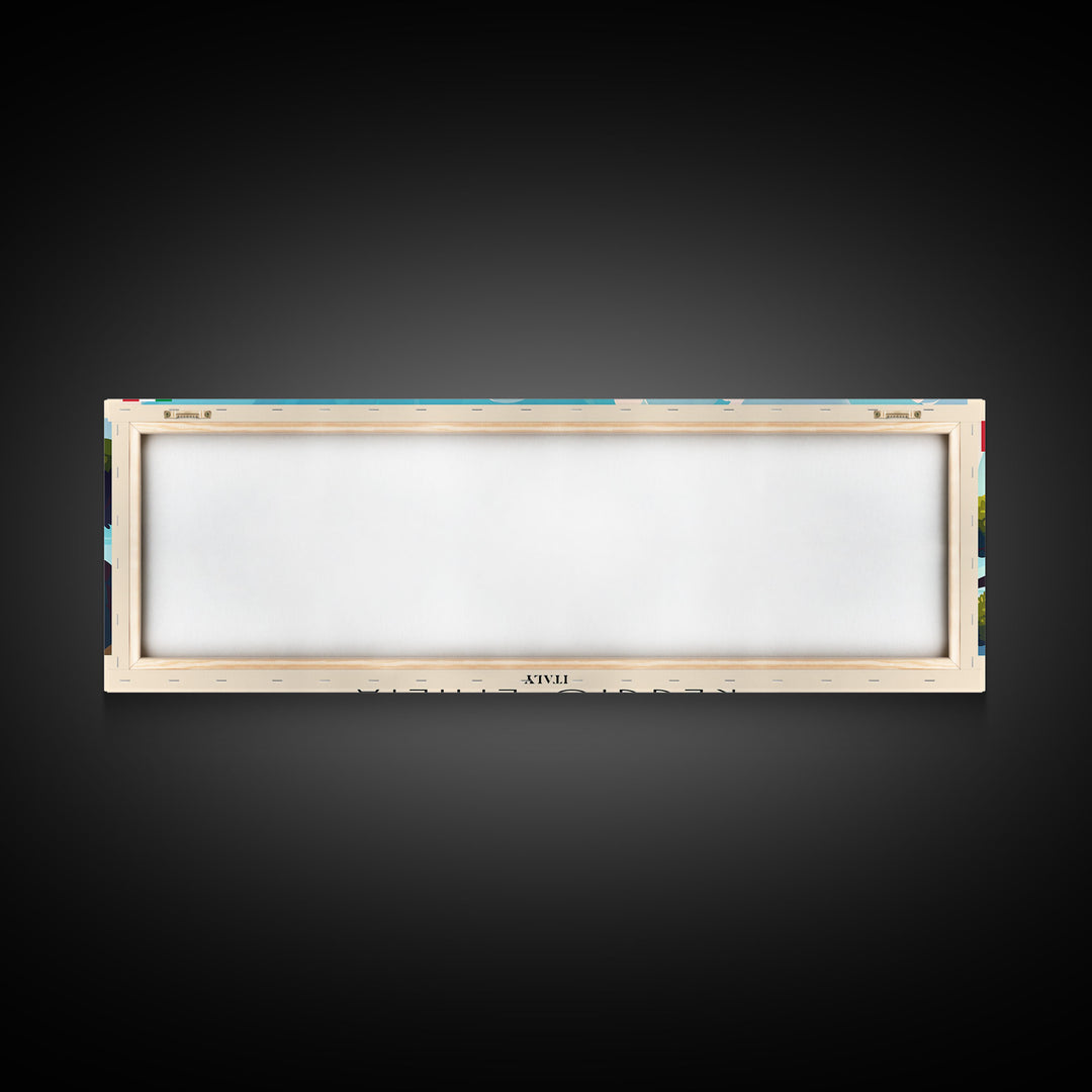 Reggio Emilia Travel Print Wall Art, Panoramic City Art, Travel Art, Wall Decor, Vacation Gift, Framed Canvas Print Or Metal Art