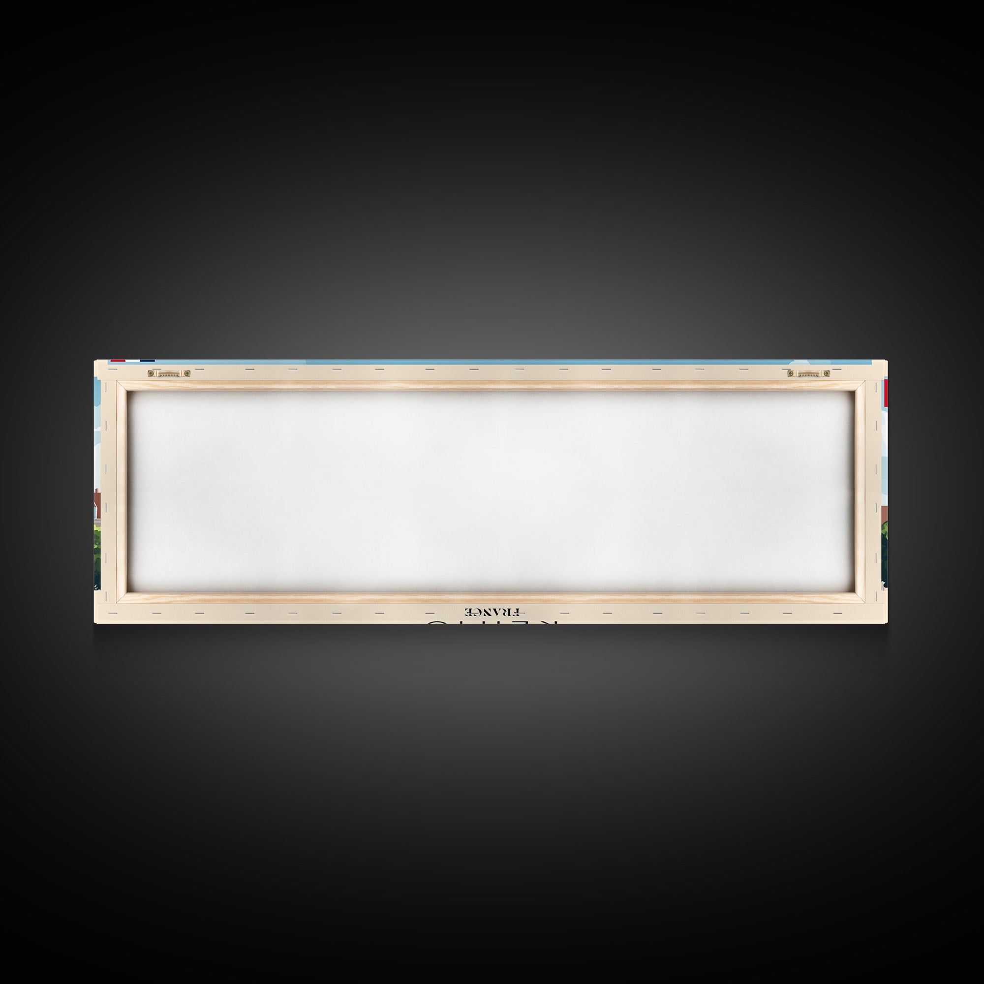 Reims France Travel Art, City Art, Framed Canvas Print or Metal Wall Art, Europe Travel Poster, Panoramic Wall Art, Extra Wide Wall Art