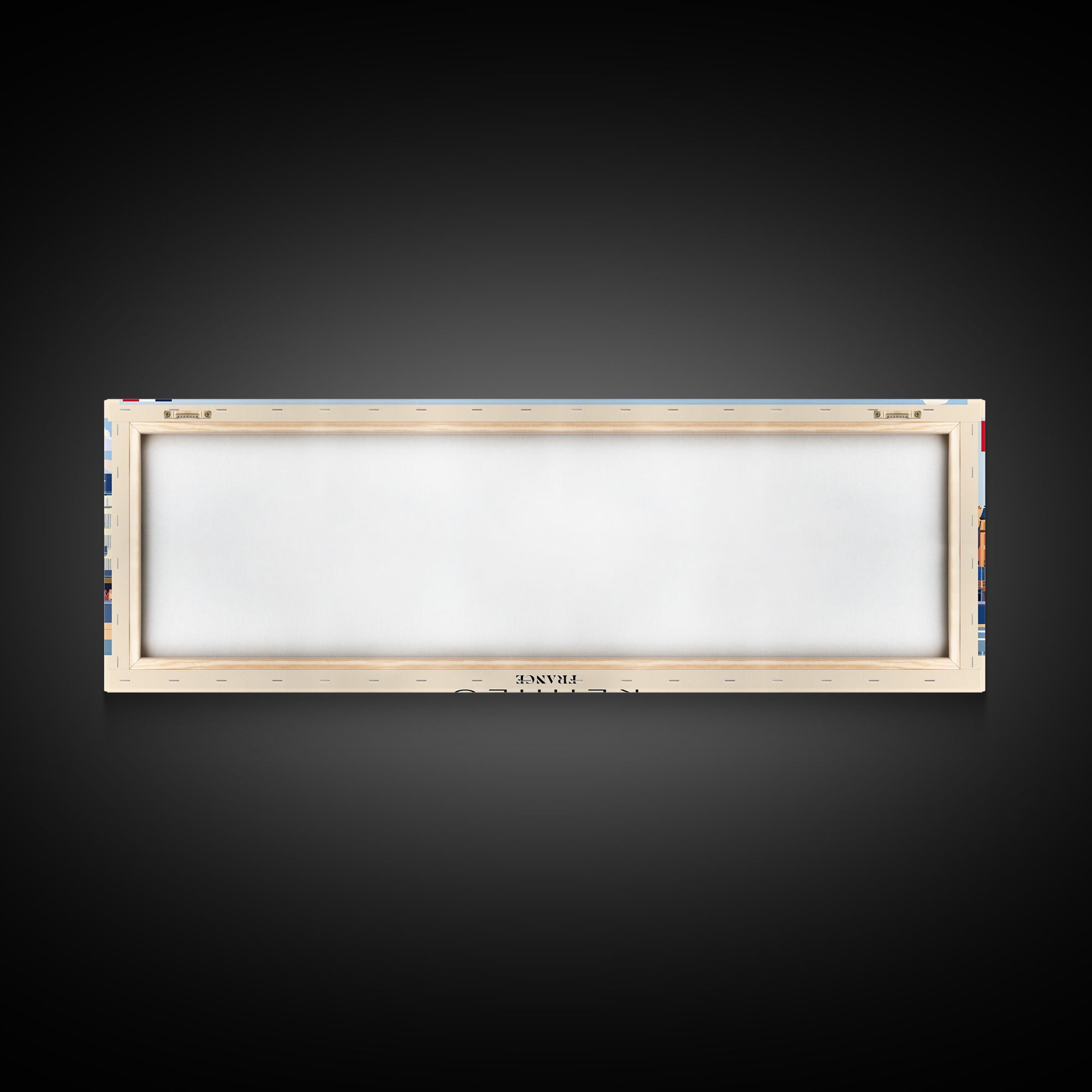 Rennes France Panoramic Travel Poster, Framed Canvas Print or Metal Wall Art, Travel Art, Home Decor, Panoramic Painting, Midcentury Art