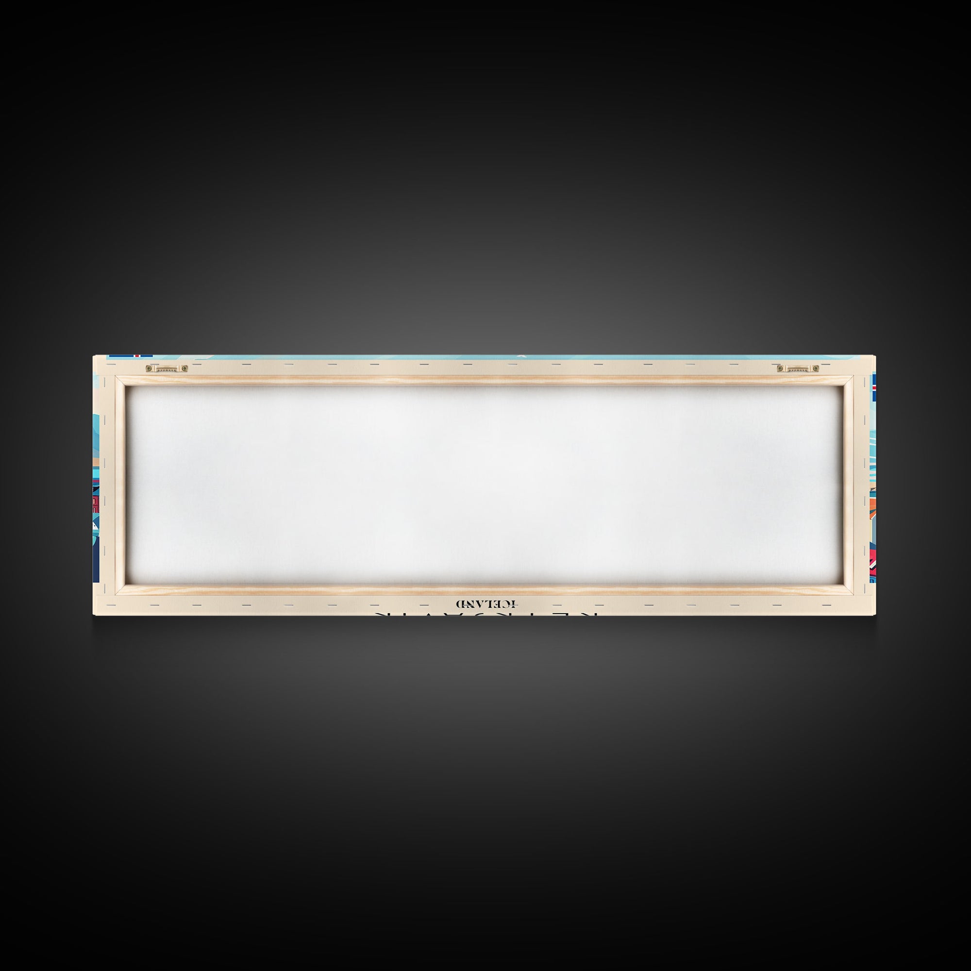 Reykjavik Iceland Wall Art, Panoramic Travel Poster, Panoramic Framed Canvas Print, City Wall Art, Wall Hanging Home Decor, Travel Art