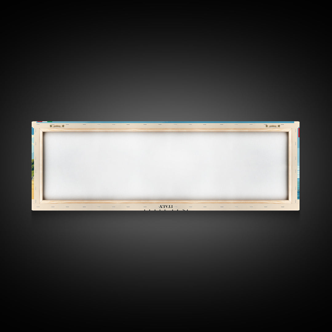 Rimini Italy Travel Art, City Art, Framed Canvas Print or Metal Wall Art, Europe Travel Poster, Panoramic Wall Art, Extra Wide Wall Art