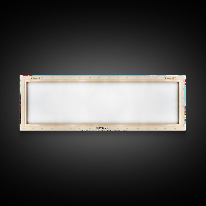 Roskilde Denmark Travel Art, City Art, Framed Canvas Print or Metal Wall Art, Europe Travel Poster, Panoramic Wall Art, Extra Wide Wall Art