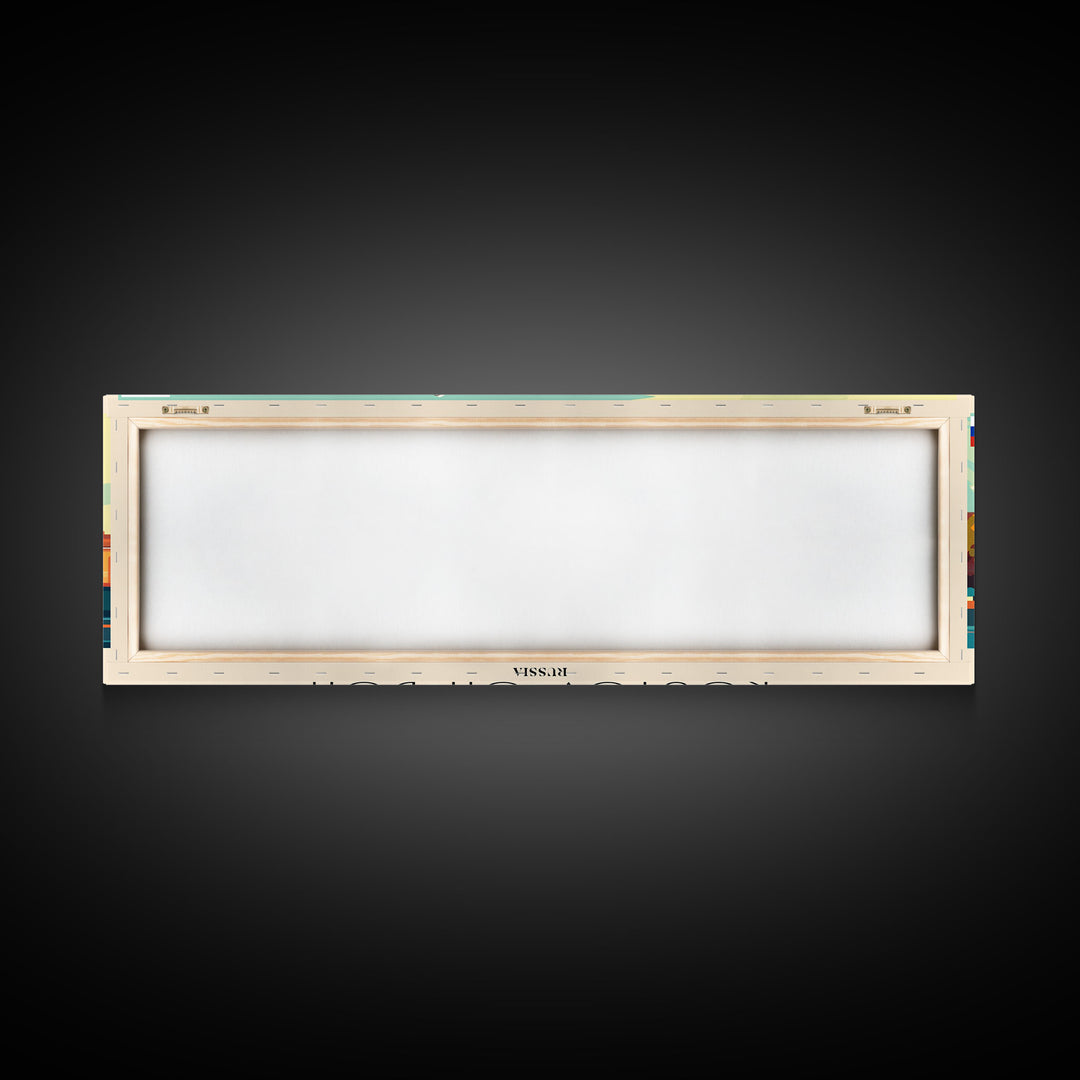 Rostov on Don Russia Panoramic Travel Poster, Framed Canvas Print or Metal Wall Art, Travel Art, Home Decor, Panoramic Painting, Midcentury Art