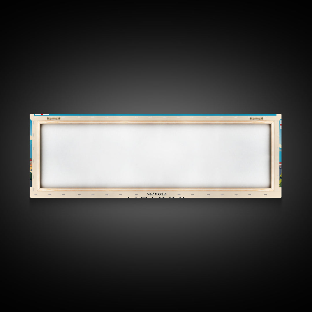 Rustavi Georgia Travel Art, City Art, Framed Canvas Print or Metal Wall Art, Europe Travel Poster, Panoramic Wall Art, Extra Wide Wall Art