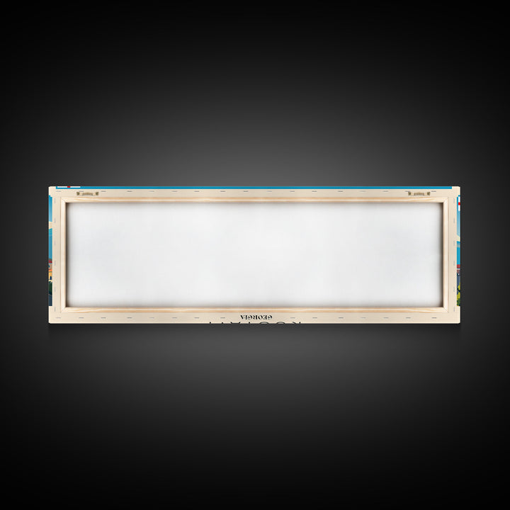 Rustavi Georgia Travel Art, City Art, Framed Canvas Print or Metal Wall Art, Europe Travel Poster, Panoramic Wall Art, Extra Wide Wall Art