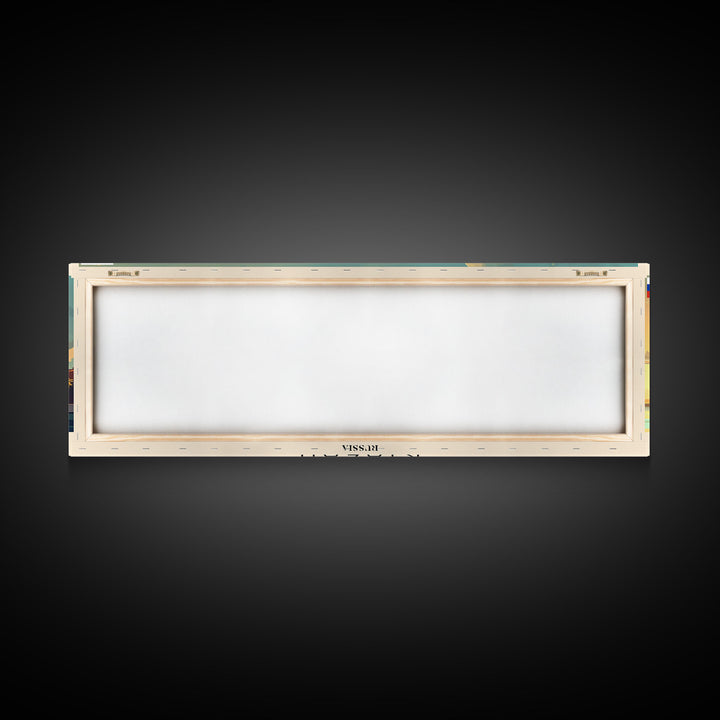 Ryazan Russia Panoramic Travel Poster, Framed Canvas Print or Metal Wall Art, Travel Art, Home Decor, Panoramic Painting, Midcentury Art