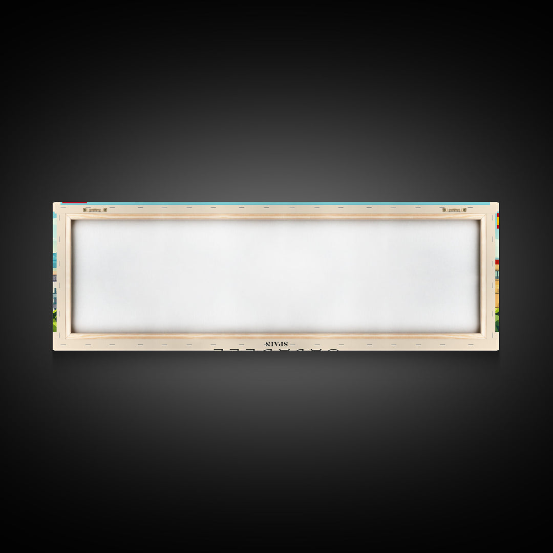 Sabadell Spain Travel Print Wall Art, Panoramic City Art, Travel Art, Wall Decor, Vacation Gift, Framed Canvas Print Or Metal Art