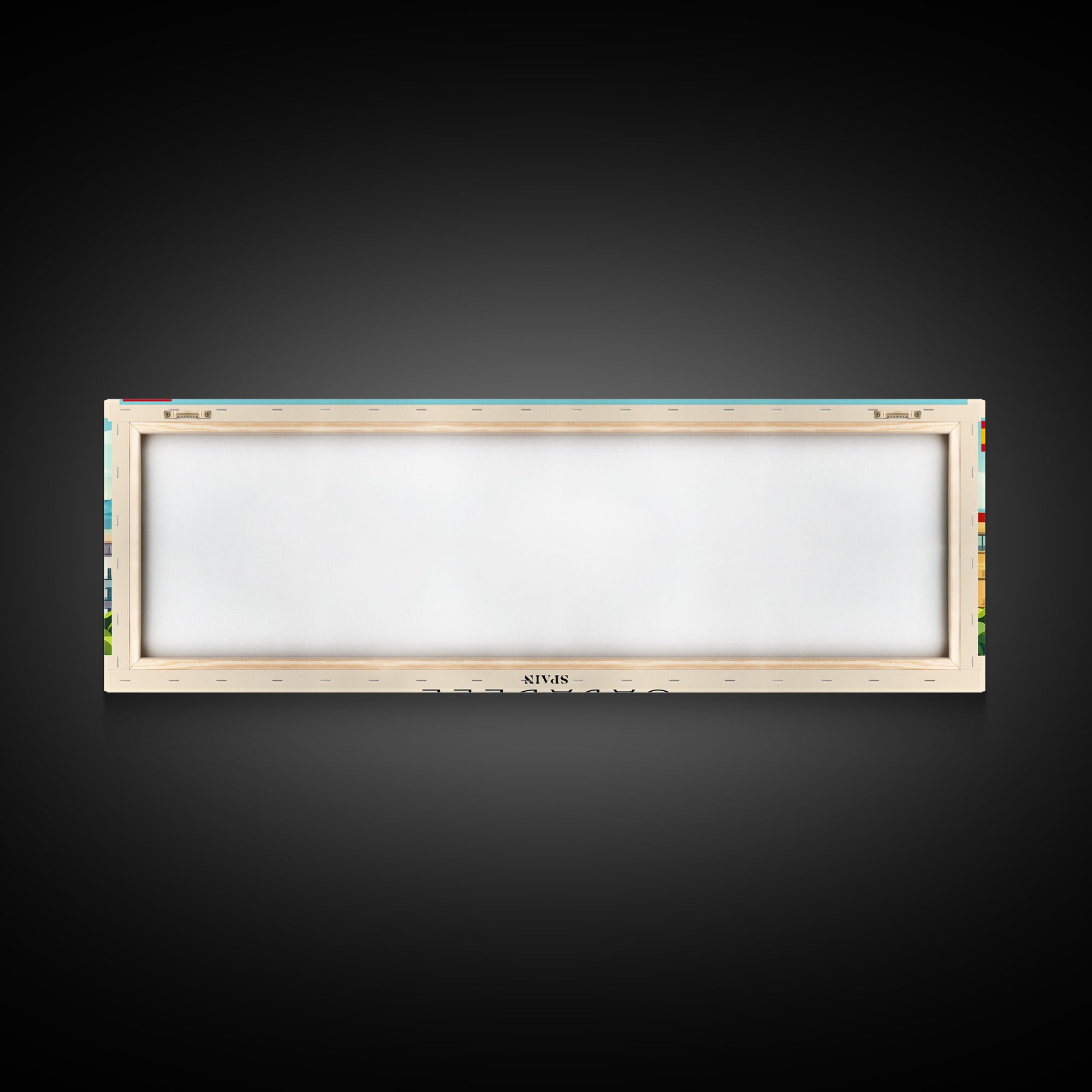 Sabadell Spain Travel Print Wall Art, Panoramic City Art, Travel Art, Wall Decor, Vacation Gift, Framed Canvas Print Or Metal Art