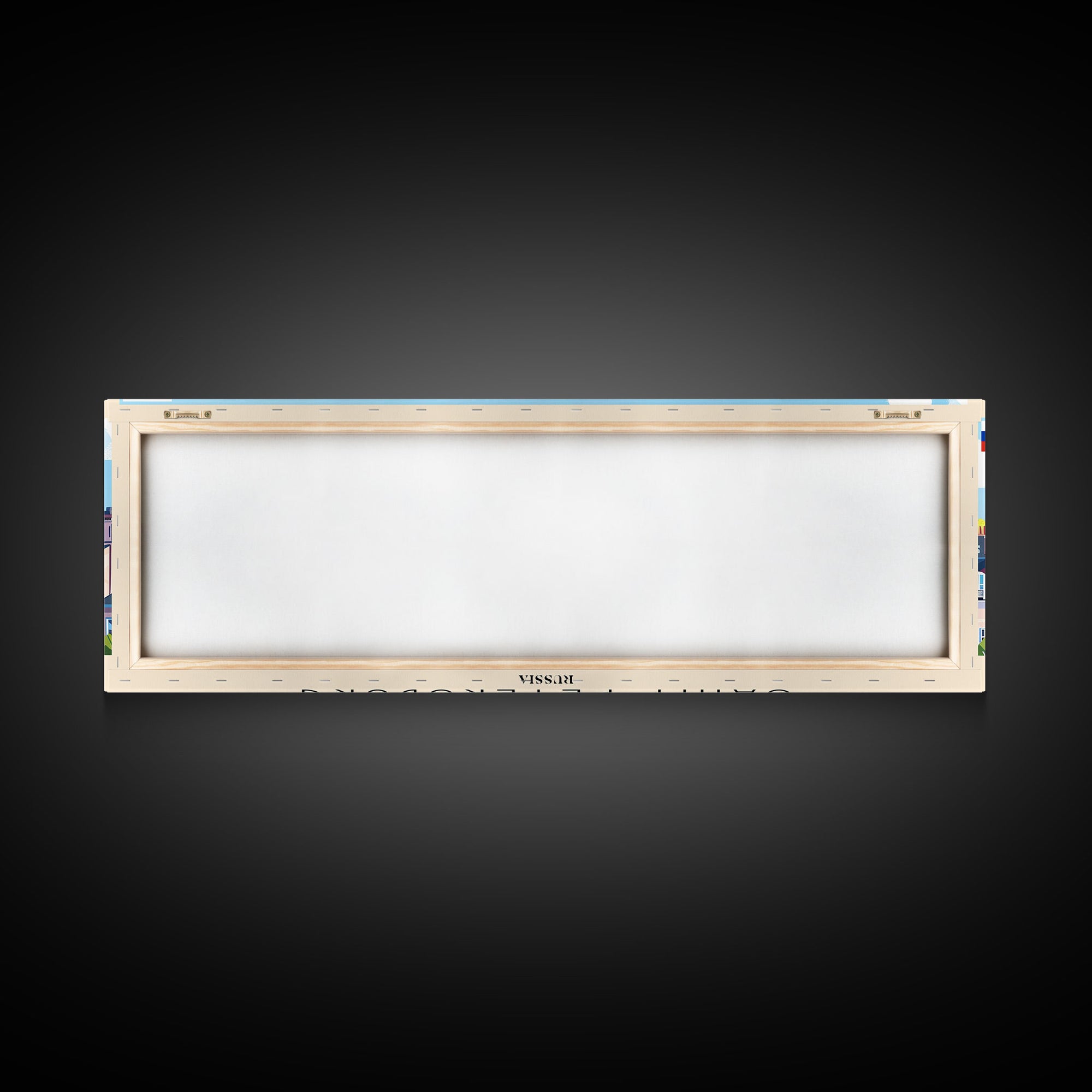 Saint Petersburg Russia Travel Art, City Art, Framed Canvas Print or Metal Wall Art, Europe Travel Poster, Panoramic Wall Art, Extra Wide Wall Art