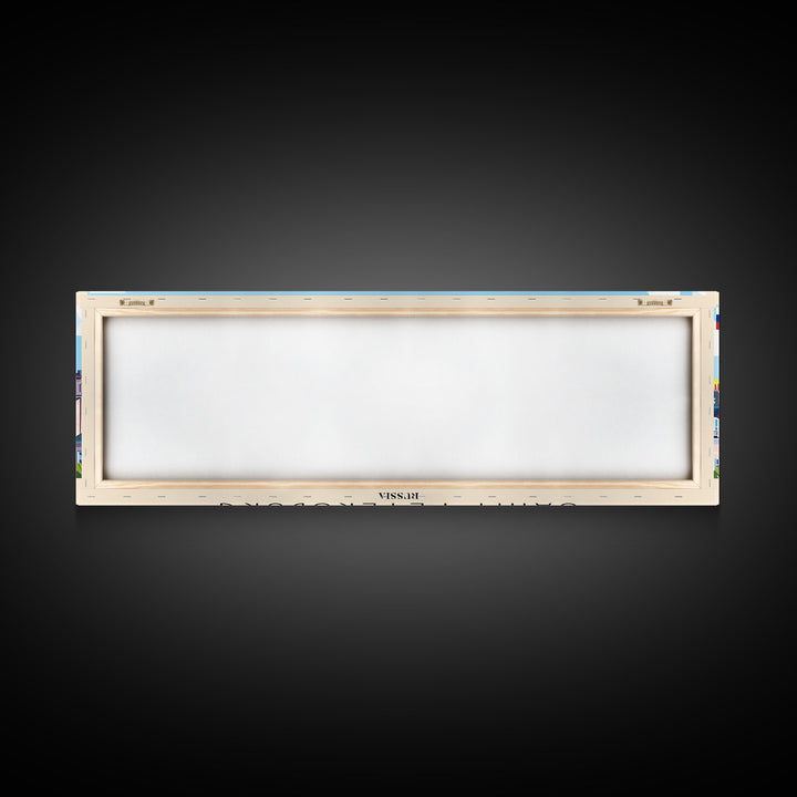 Saint Petersburg Russia Travel Art, City Art, Framed Canvas Print or Metal Wall Art, Europe Travel Poster, Panoramic Wall Art, Extra Wide Wall Art