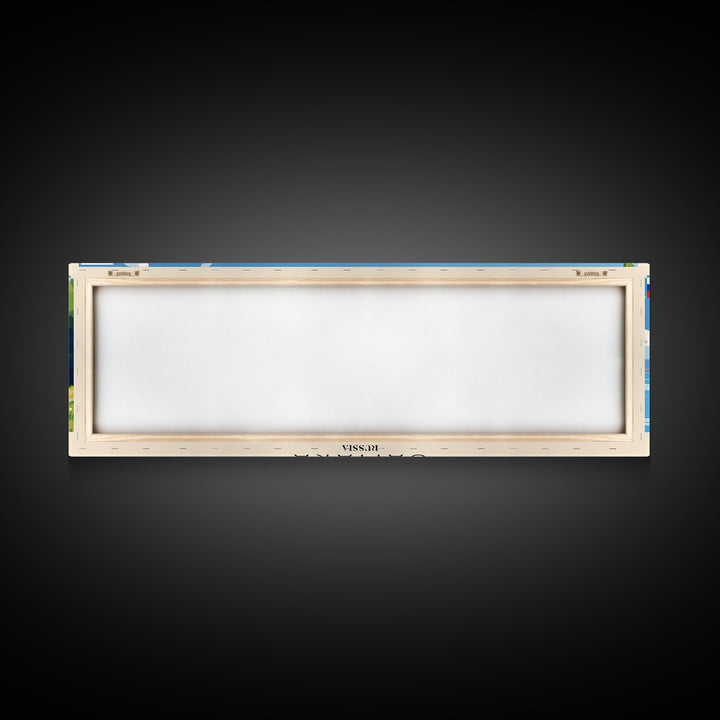 Samara Russia Wall Art, Panoramic Travel Poster, Panoramic Framed Canvas Print, City Wall Art, Wall Hanging Home Decor, Travel Art