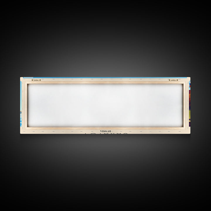 Saratov Russia Wall Art, Panoramic Travel Poster, Panoramic Framed Canvas Print, City Wall Art, Wall Hanging Home Decor, Travel Art