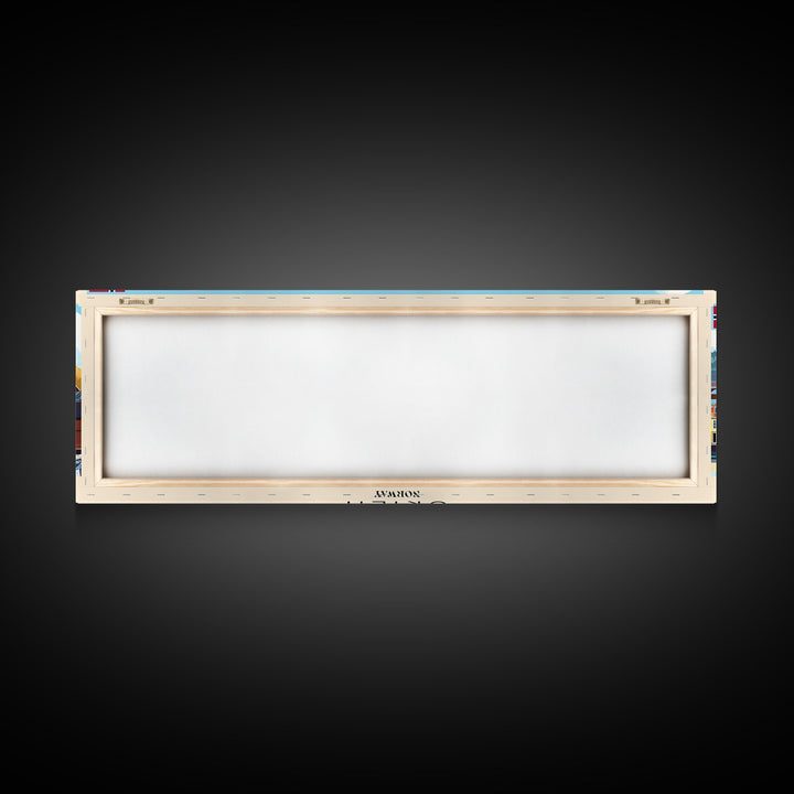 Skien Norway Travel Art, City Art, Framed Canvas Print or Metal Wall Art, Europe Travel Poster, Panoramic Wall Art, Extra Wide Wall Art